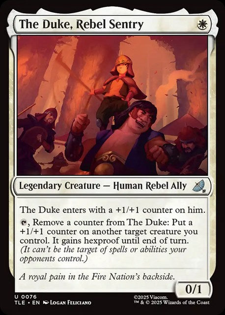 (英)【Foil】叛徒の見張り番、デューク / The Duke, Rebel Sentry【TLE】 No.076