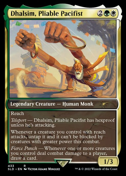 (英)【Foil】Dhalsim, Pliable Pacifist【SLD】Secret Lair x Street Fighter No.433