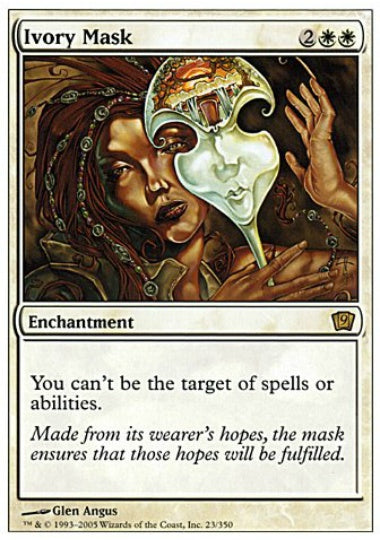 (英)【Foil】象牙の仮面 / Ivory Mask【9ED】 No.023