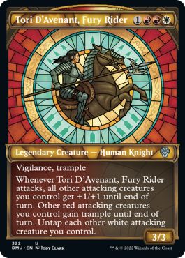 (英)憤怒の乗り手、アヴナントのトーリ / Tori D'Avenant, Fury Rider ★ショーケース枠★(ステンドグラス版) 【DMU】 No.322