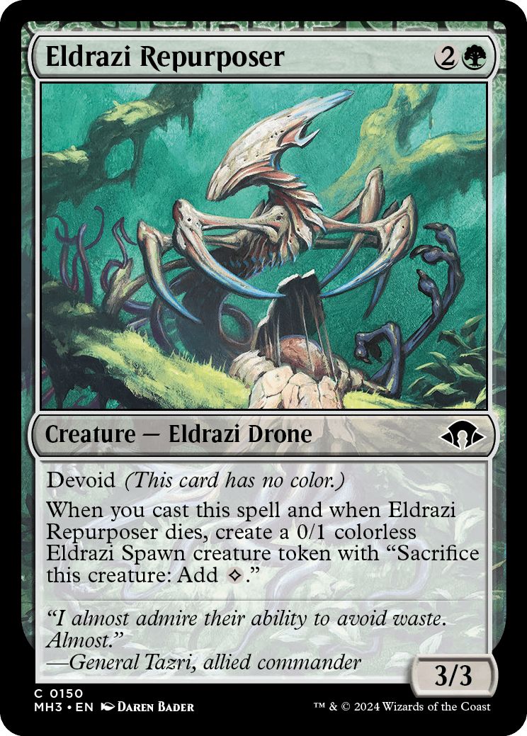 (英)エルドラージの再利用者 / Eldrazi Repurposer【MH3】 No.150