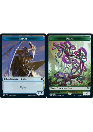 (英)【Foil】ドレイクトークン / Drake TokenNo.005 - 植物トークン / Plant Token【ZNR-TOKEN】 No.008