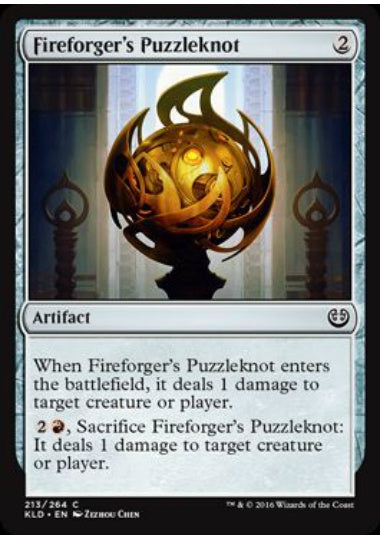 (英)【Foil】炎鍛冶の組細工 / Fireforger's Puzzleknot【KLD】 No.213