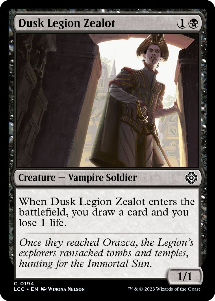 (英)薄暮軍団の盲信者 / Dusk Legion Zealot【LCC】 No.194