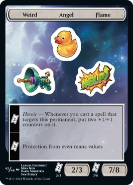 (英)Weird Angel Flame Sticker【UNF-STICKER】 No.042