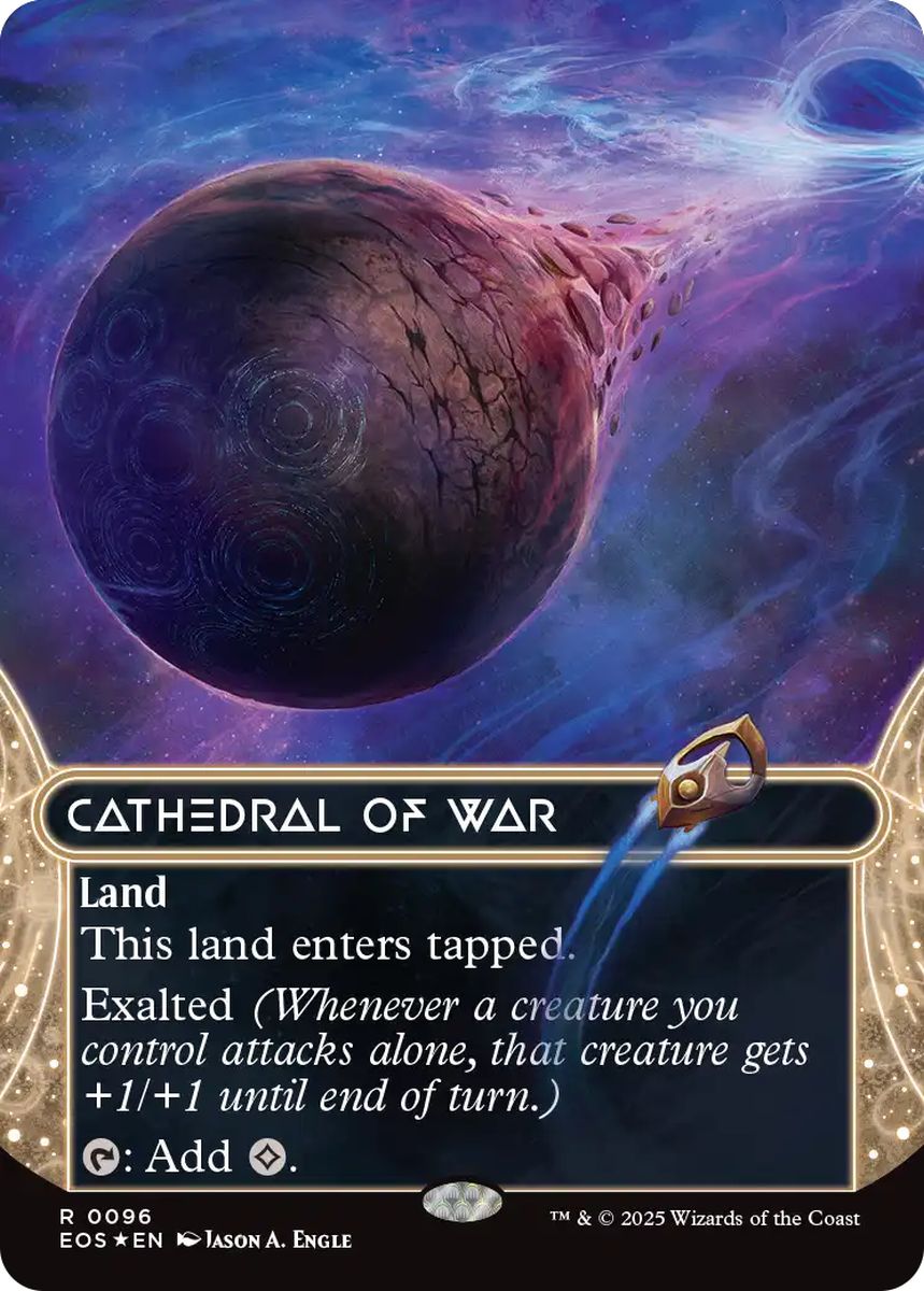 (英)【ギャラクシーFoil】戦の大聖堂 / Cathedral of War ★ボーダーレス★(「星景」) 【EOS】 No.096