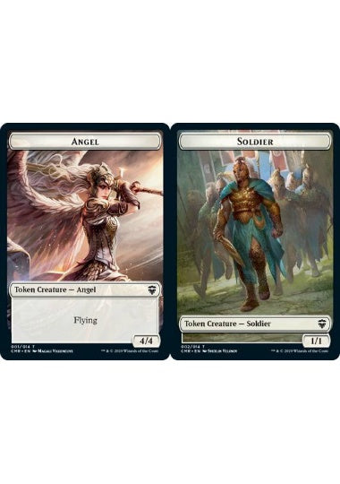 (英)【Foil】天使トークン / Angel TokenNo.001 - 兵士トークン / Soldier Token【CMR-TOKEN】 No.002