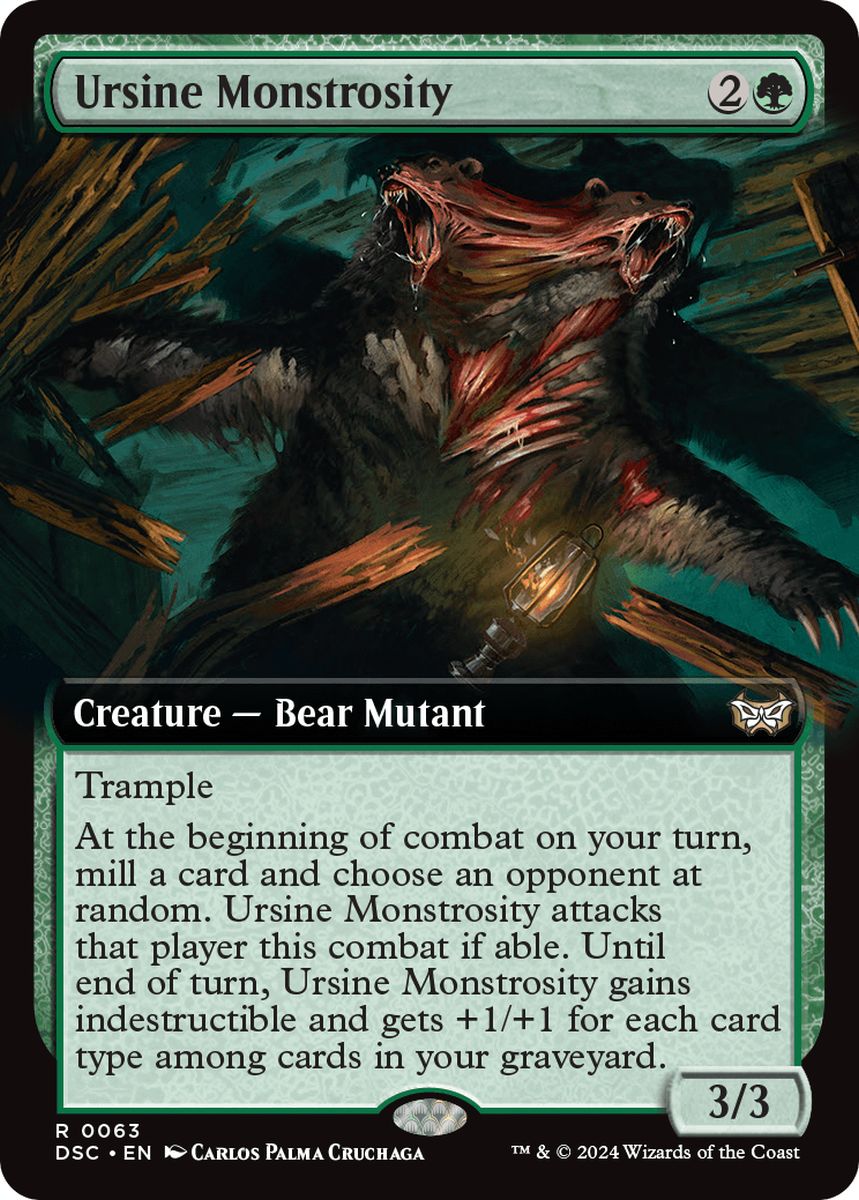 (英)熊の怪物 / Ursine Monstrosity ★拡張枠★ 【DSC】 No.063
