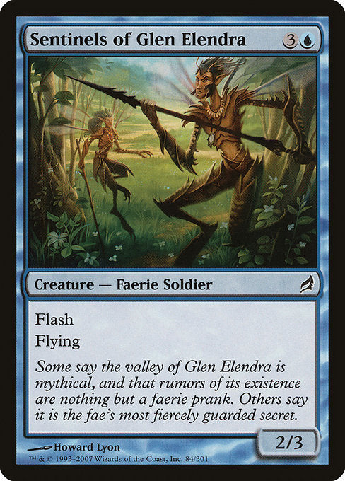 (英)【Foil】エレンドラ谷の衛兵 / Sentinels of Glen Elendra【LRW】 No.084
