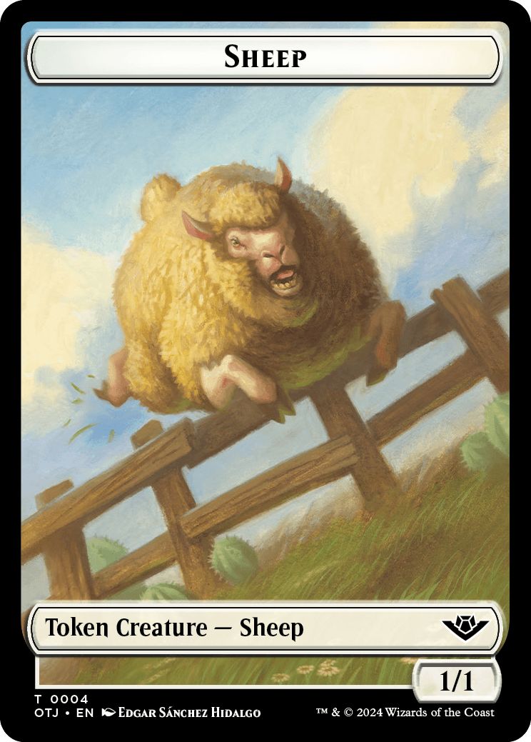 (英)羊トークン / Sheep Token【OTJ-TOKEN】 No.004