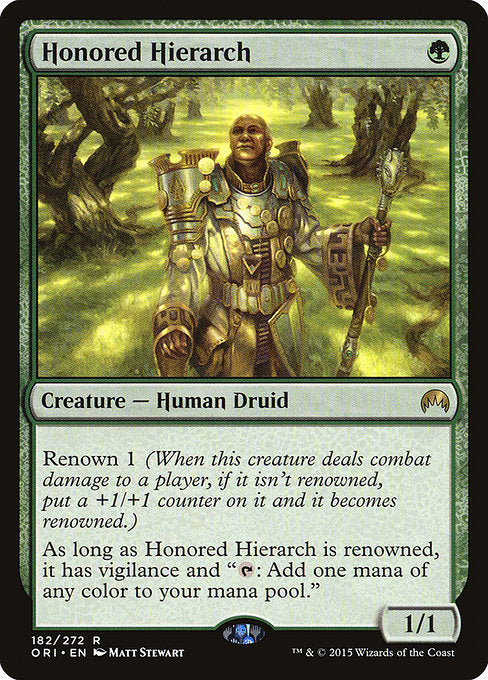 (英)【Foil】名誉ある教主 / Honored Hierarch【ORI】 No.182