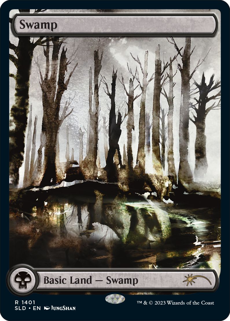 (英)【Foil】沼 / Swamp【SLD】Meditations on Nature No.1401