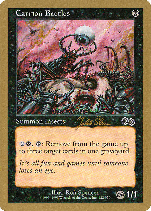 (英)腐肉クワガタ / Carrion Beetles【WC99】 World Championship Decks 1999 Jakub Slemr サイドボード 金枠 No.001