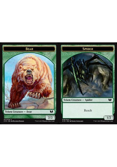 (英)熊トークン / Bear Token No.012 - 蜘蛛トークン / Spider Token【C15-TOKEN】 No.018