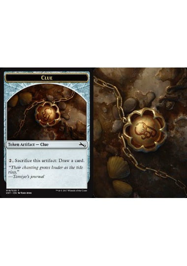 (英)【Foil】手掛かりトークン / Clue Token【UST-TOKEN】 No.018