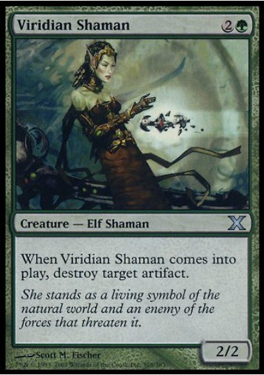 (英)【Foil】ヴィリジアンのシャーマン / Viridian Shaman【10E】 No.308