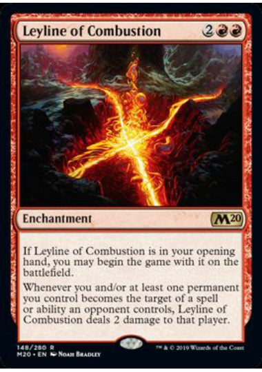 (英)【Foil】発火の力線 / Leyline of Combustion【M20】 No.148