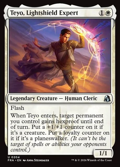 (英)【Foil】光盾の熟練者、テヨ / Teyo, Lightshield Expert【FRA】 No.204