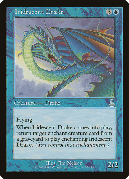 (英)【Foil】玉虫色のドレイク / Iridescent Drake【UDS】 No.035