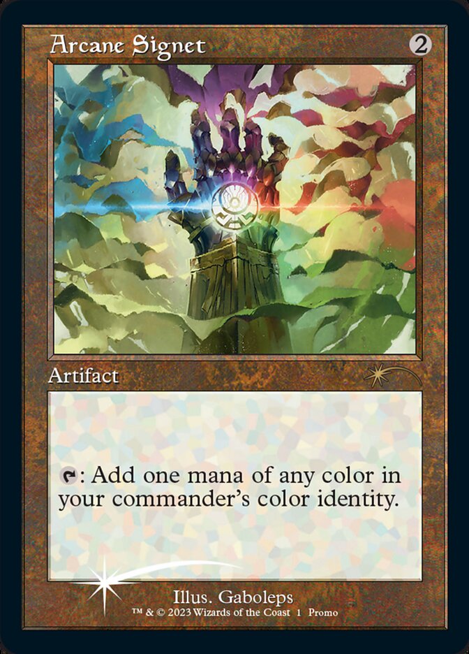 (英)【Foil】秘儀の印鑑 / Arcane Signet【PRM】『カルロフ邸殺人事件』ブースタードラフトイベントプロモ 旧枠 No.097