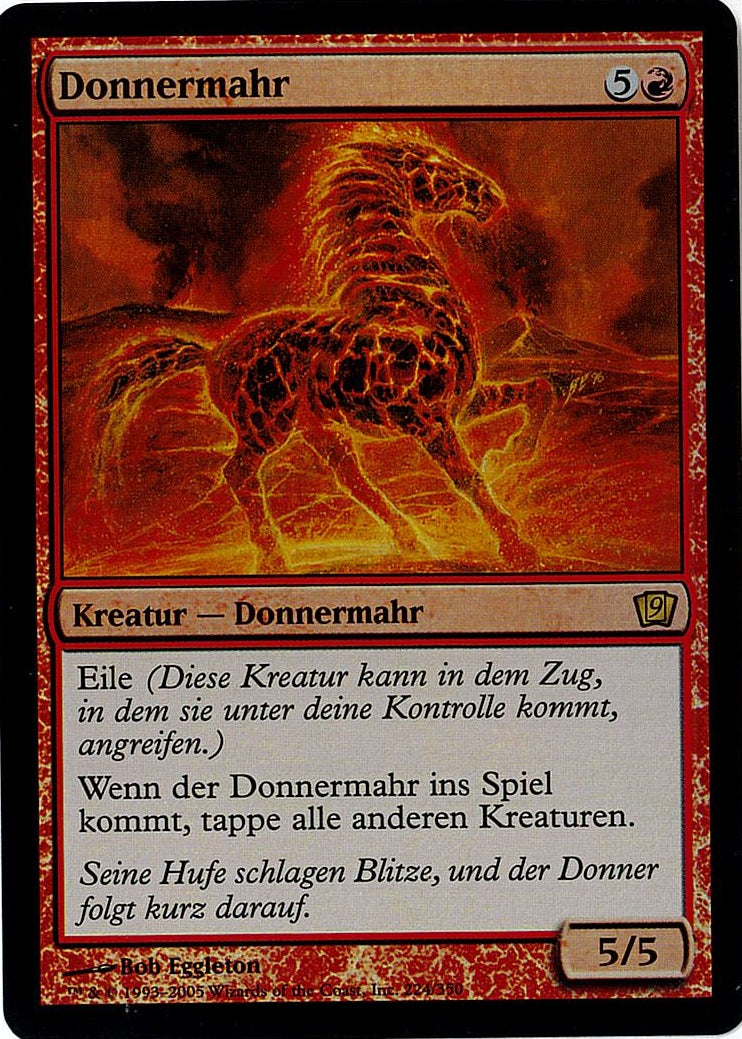(ドイツ語)【Foil】Donnermahr / Thundermare【9ED】 No.224