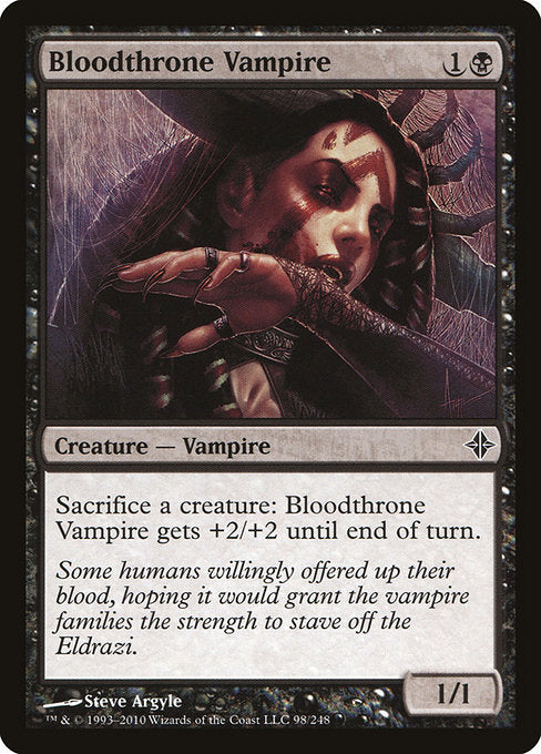 (英)【Foil】血の座の吸血鬼 / Bloodthrone Vampire【ROE】 No.098