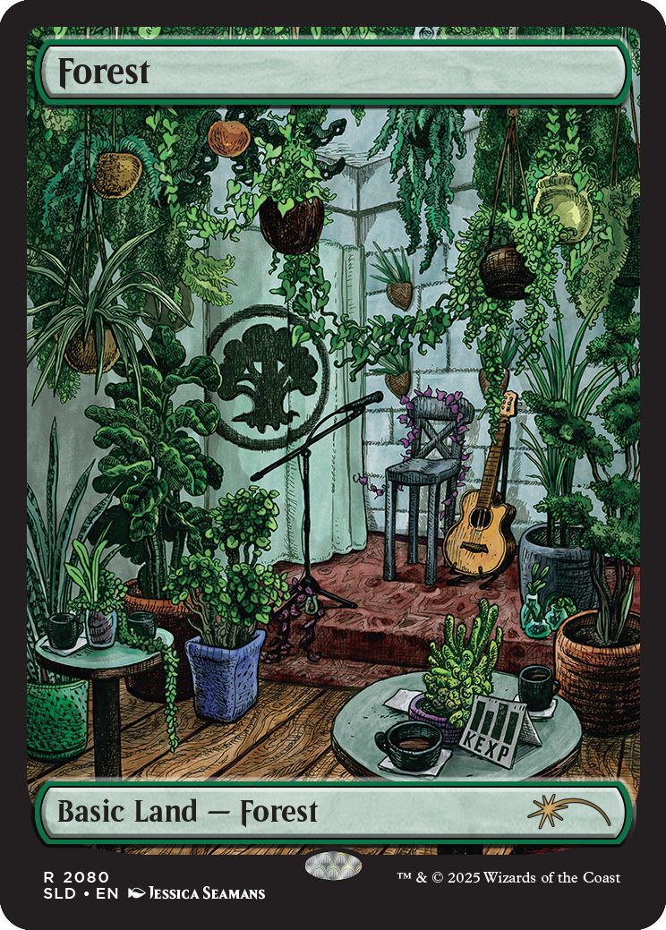 (英)【Foil】森 / Forest【SLD】Secret Lair x KEXP: Where the Music Matters No.2080