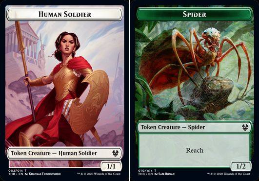 (英)【Foil】人間・兵士トークン / Human SoldierNo.002 - 蜘蛛トークン / Spider Token【THB-TOKEN】 No.010