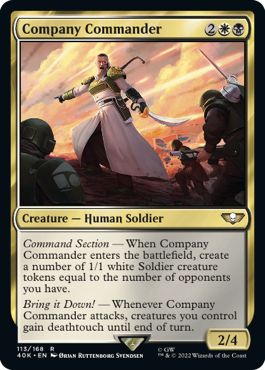 (英)【Surge-Foil】中隊の司令 / Company Commander【40K】 No.113