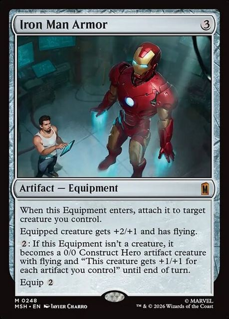 (英)【Foil】アイアンマン・アーマー / Iron Man Armor【MSH】 No.248