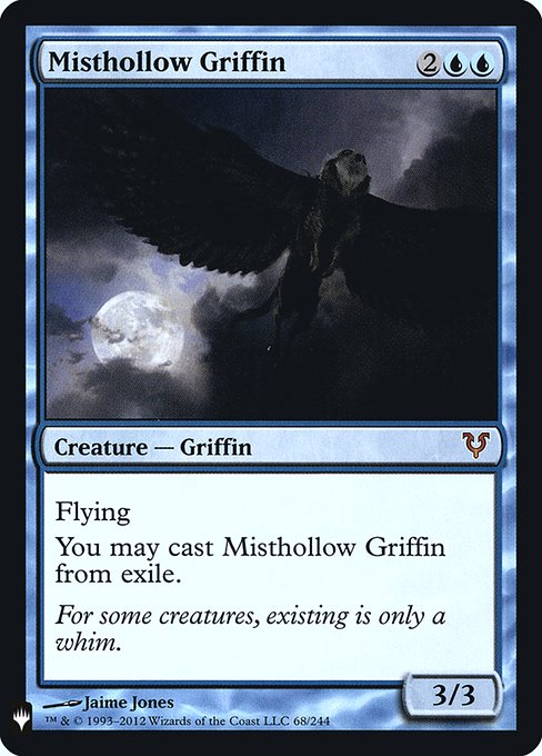 (英)【Foil】霧虚ろのグリフィン / Misthollow Griffin【MB1】 No.026