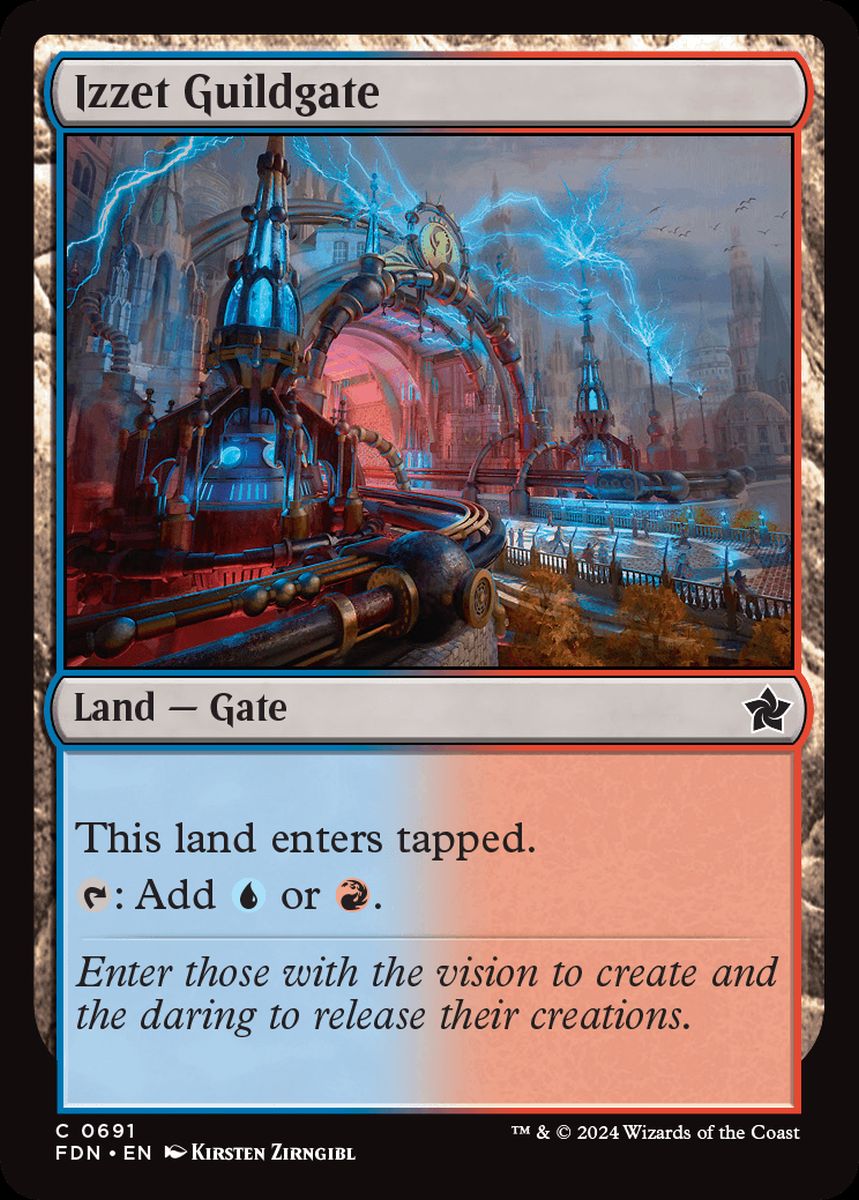 (英)イゼットのギルド門 / Izzet Guildgate【FDN】 Starter Collection収録 No.691