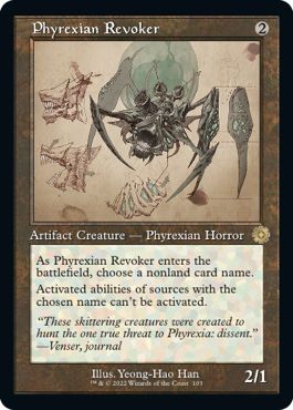 (英)【Foil】ファイレクシアの破棄者 / Phyrexian Revoker【BRR】設計図カード No.103