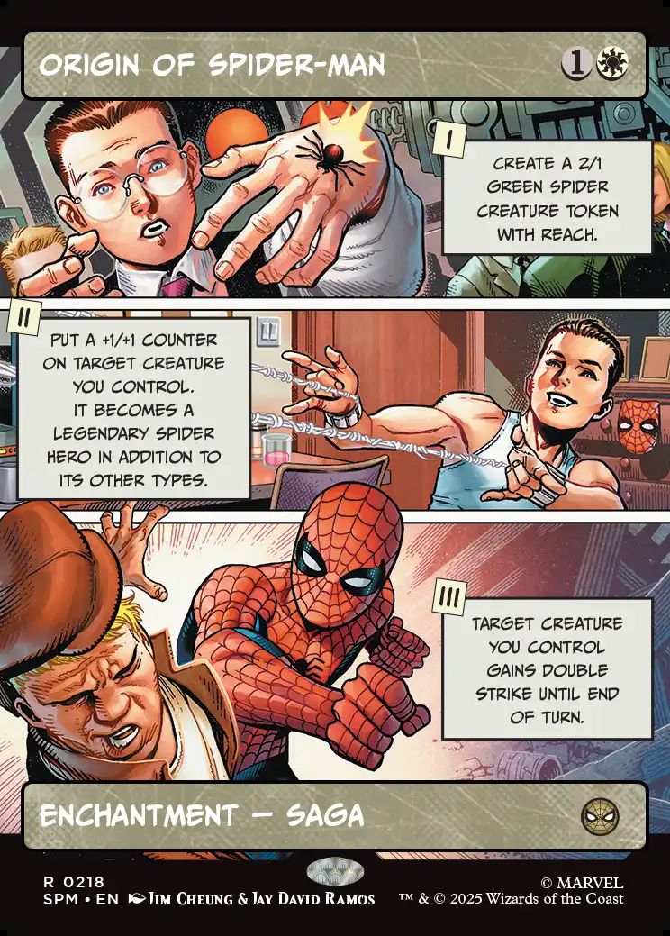 (英)【Foil】スパイダーマンの原点 / Origin of Spider-Man ★ボーダーレス★(パネル) 【SPM】 No.218