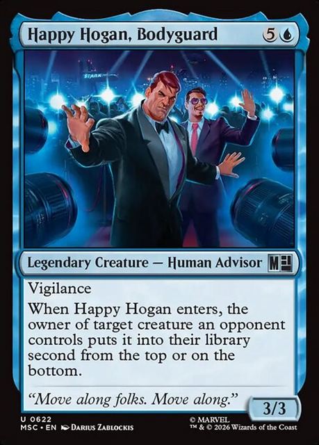 (英)【Foil】ボディガード、ハッピー・ホーガン / Happy Hogan, Bodyguard【MSC】 No.622
