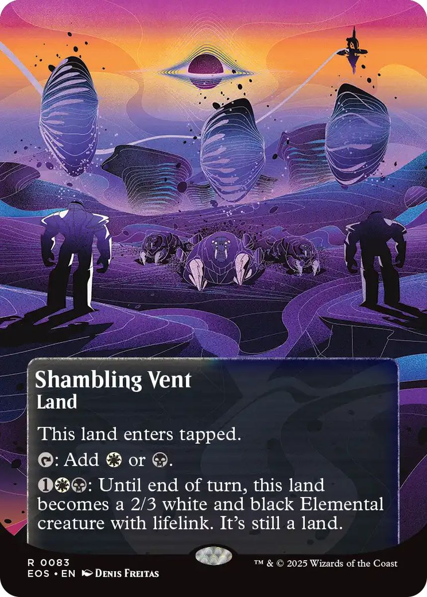(英)【Foil】乱脈な気孔 / Shambling Vent ★ボーダーレス★(「星景ポスター」) 【EOS】 No.083