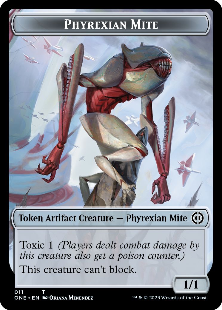 (英)ファイレクシアン・ダニトークン / Phyrexian Mite Token【ONE-TOKEN】 No.011