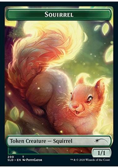(英)【Foil】リストークン / Squirrel Token【SLD】We Hope You Like Squirrels No.200