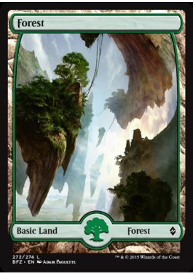 (英)【Foil】森 / Forest【BFZ】フルアート版 No.272