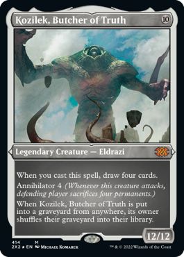 (英)【エッチングFoil】真実の解体者、コジレック / Kozilek, Butcher of Truth【2X2】 No.414