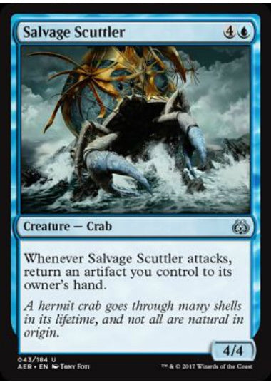 (英)【Foil】回収ヤドカリ / Salvage Scuttler【AER】 No.043