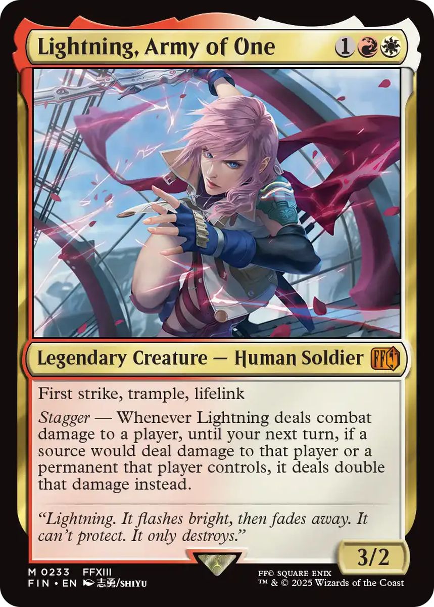 (英)【Foil】シーンドライブ、ライトニング / Lightning, Army of One【FIN】 No.233