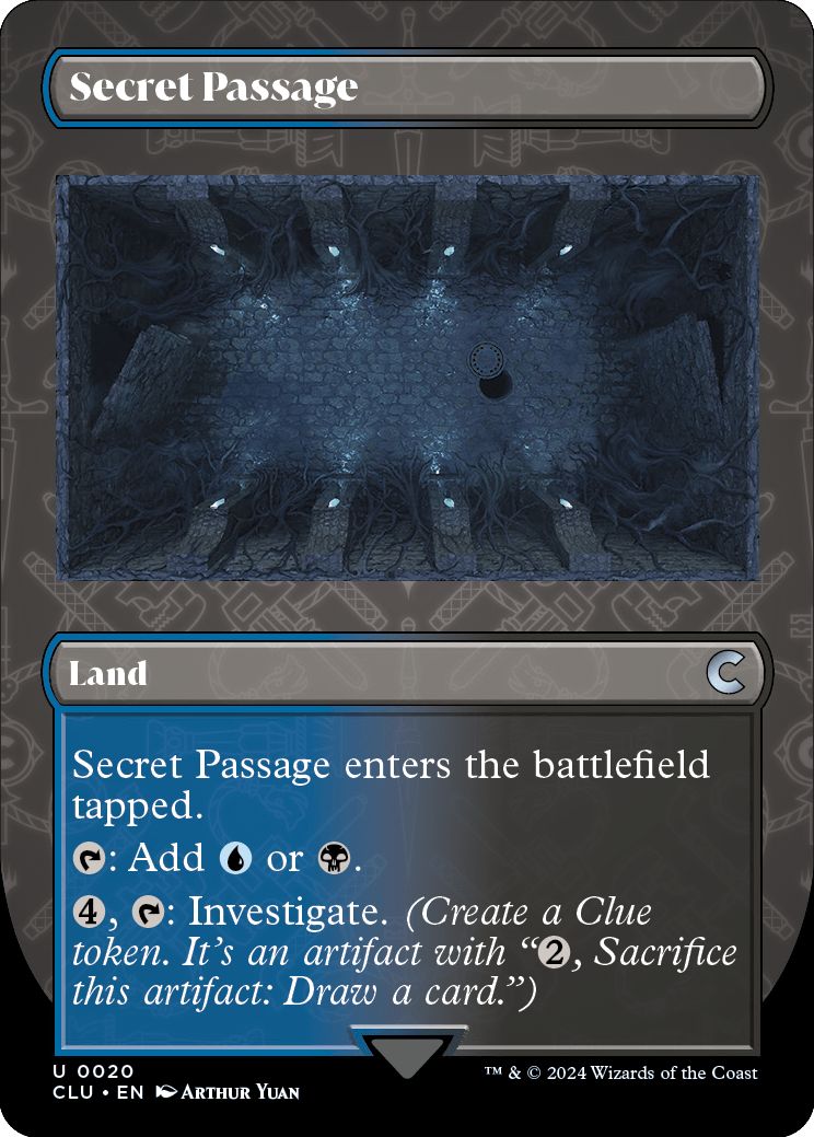 (英)Secret Passage ★ボーダーレス★(証拠カード) 【CLU】 No.020