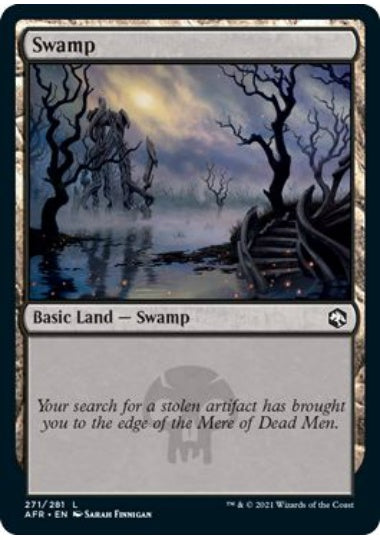 (英)【Foil】沼 / Swamp【AFR】 No.271