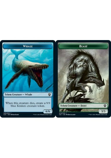 (英)鯨トークン / Whale Token No.005 - ビーストトークン / Beast Token【C21-TOKEN】 No.010