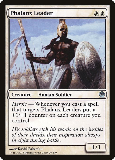 (英)【Foil】密集軍の指揮者 / Phalanx Leader【THS】 No.026