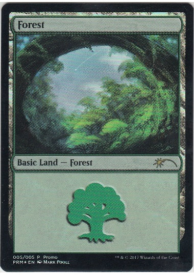 (英)【Foil】森 / Forest【PRM】Mark Poole Gift Packプロモ No.078