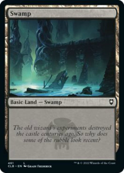 (英)【Foil】沼 / Swamp【CLB】 No.461