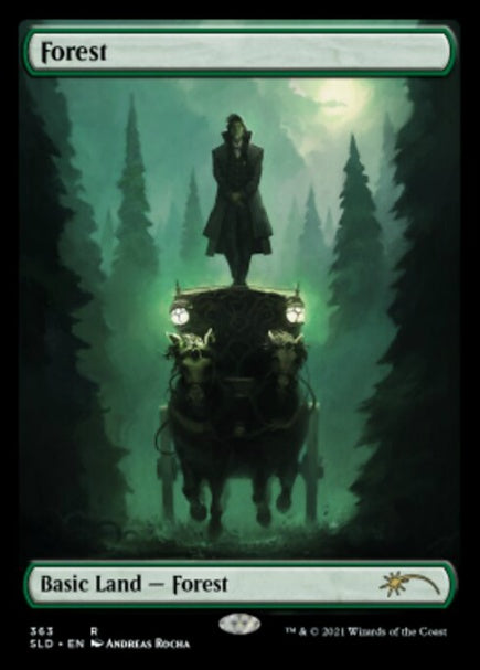 (英)【Foil】森 / Forest【SLD】The Dracula Lands No.363