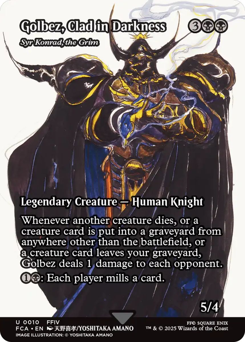 (英)漆黒の甲冑、ゴルベーザ / Golbez, Clad In Darkness[厳格な者、コンラッド卿 / Syr Konrad, the Grim] ★ショーケース枠★(FINAL FANTASY・継承史カード) 【FCA】 No.010